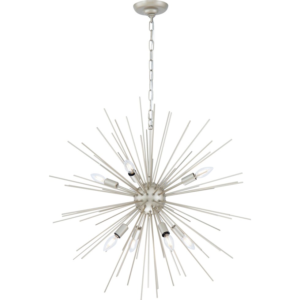 timber silver chandelier   