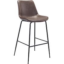 tina dark brown bar stool   