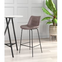tina dark brown bar stool   