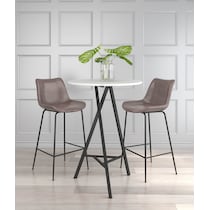 tina dark brown bar stool   