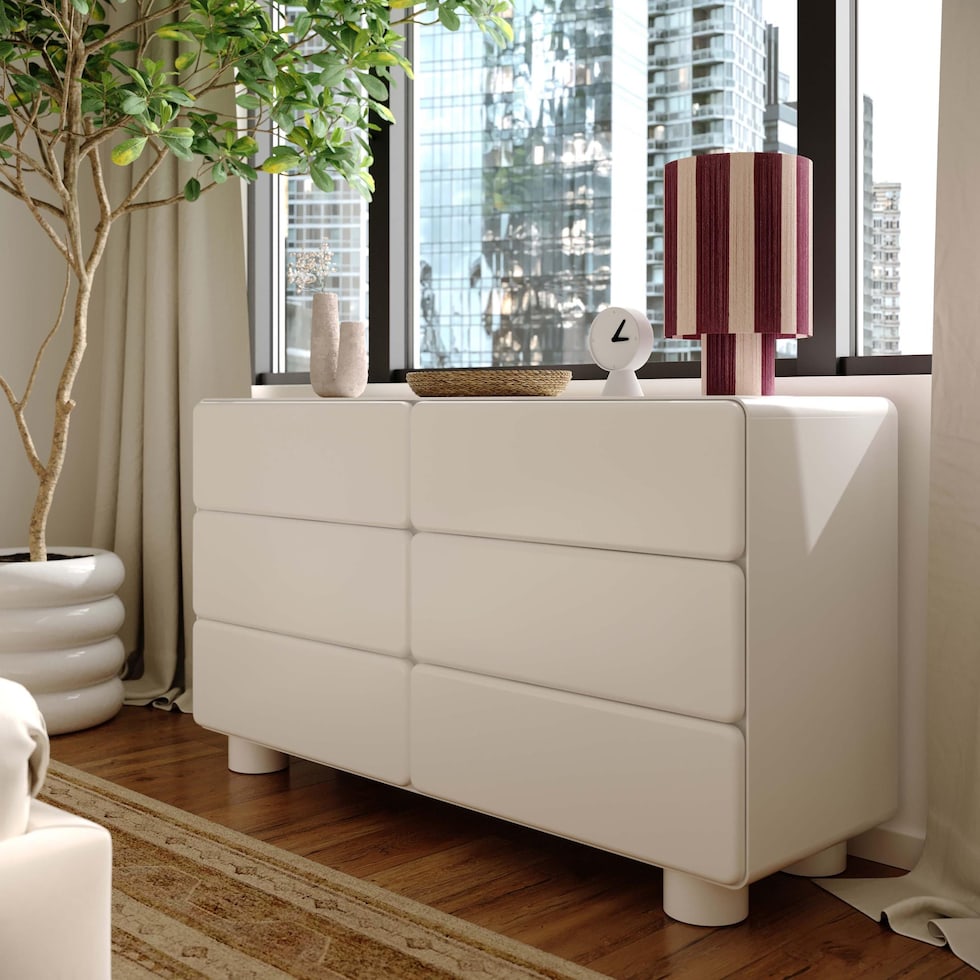 tischa white dresser   