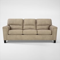 tishen light brown loveseat   
