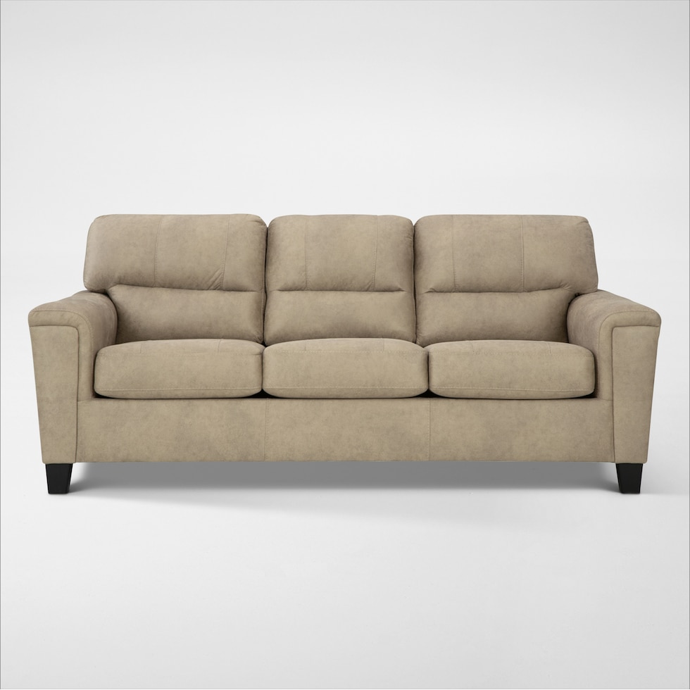 tishen light brown loveseat   