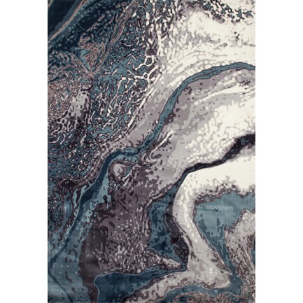 Titanium 4' x 6' Area Rug - Aqua