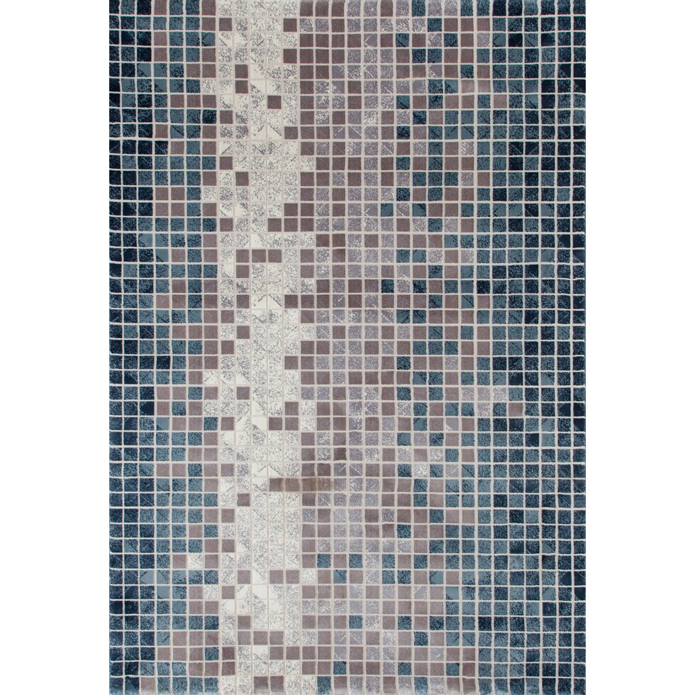 titanium blue area rug  x    