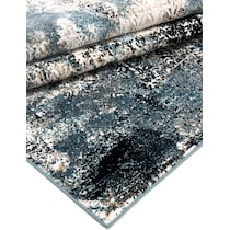 titanium blue area rug  x    