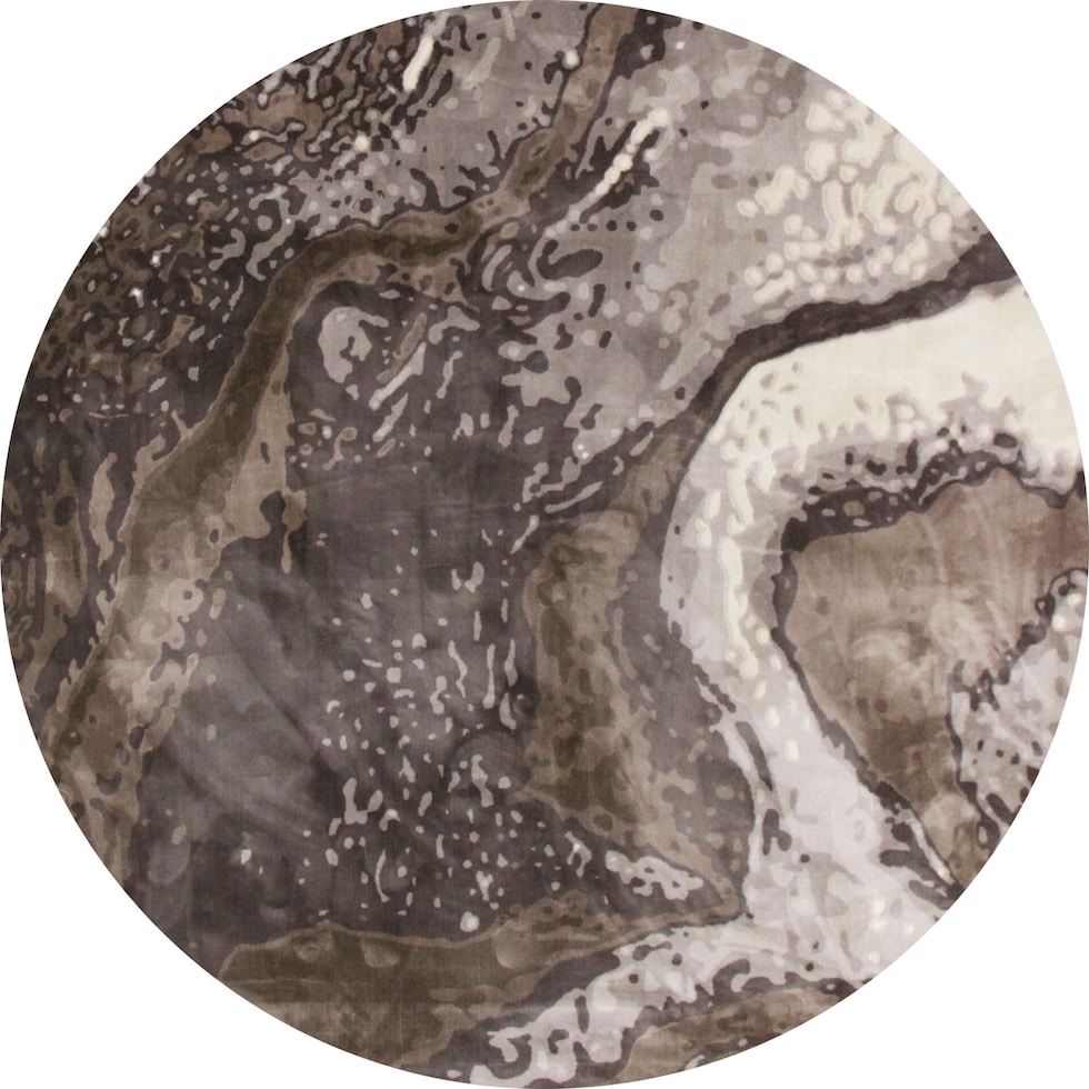 titanium gray area rug  round   