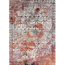 titanium multicolor area rug  x    