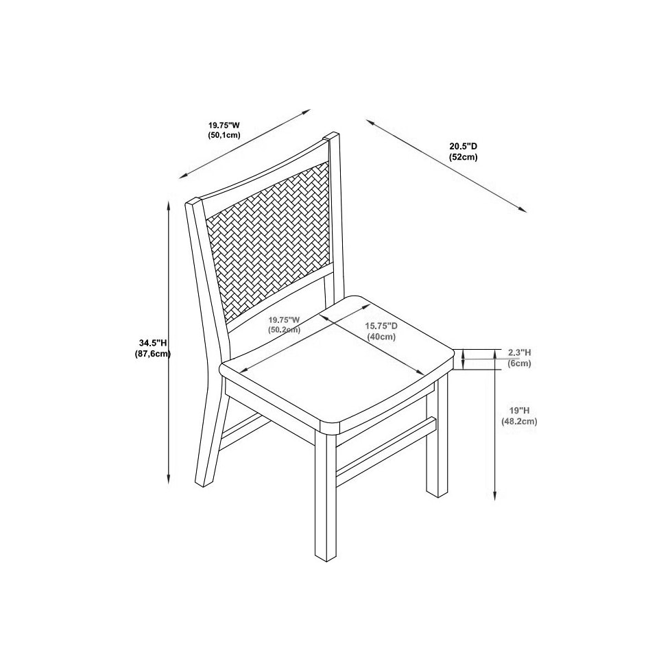 titian light brown dining chair   