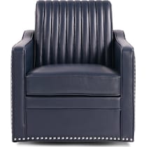 titus blue accent chair   
