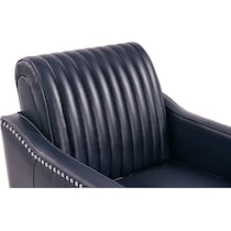titus blue accent chair   