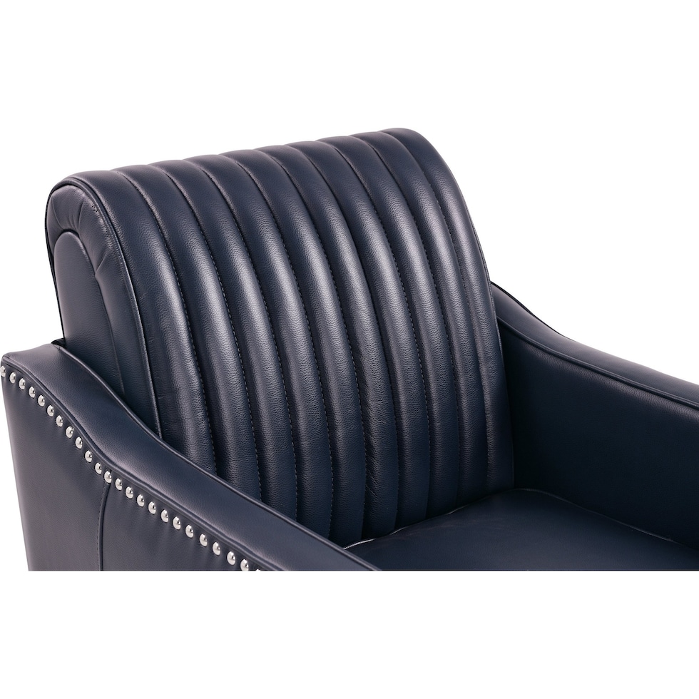 titus blue accent chair   