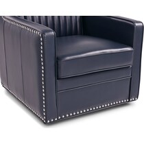 titus blue accent chair   