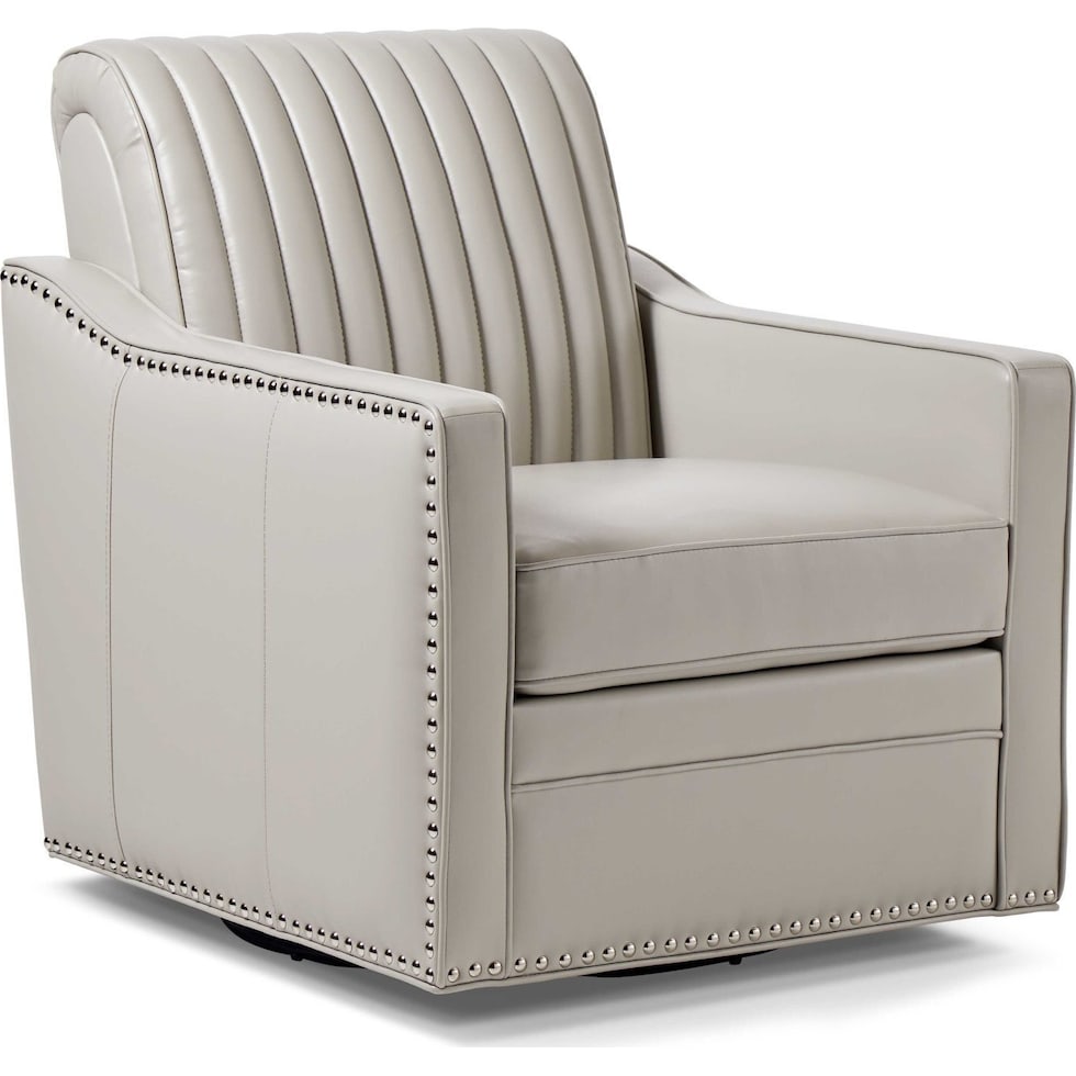 titus gray accent chair   