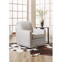 titus gray accent chair   