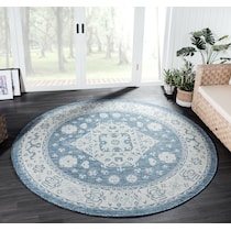 toledo blue outdoor area rug   