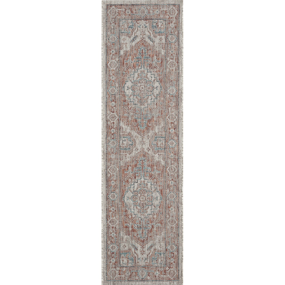 toledo red outdoor area rug   