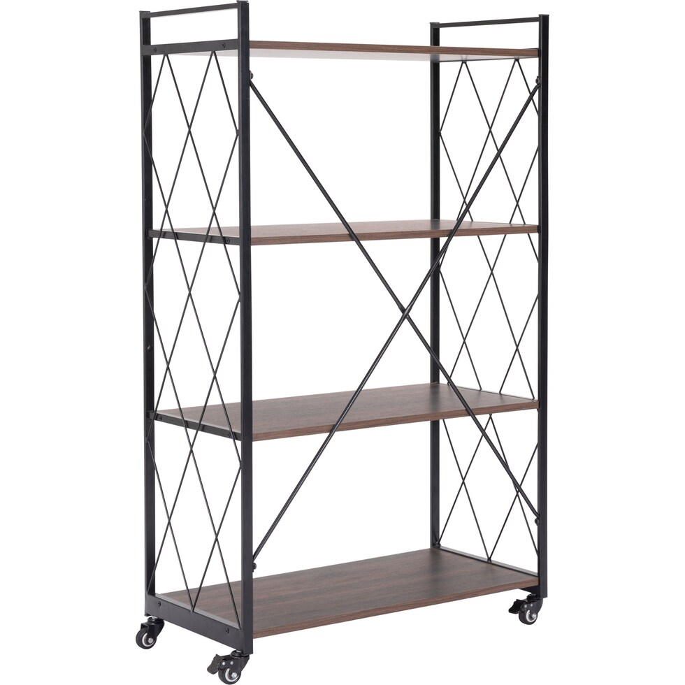 tolland dark brown bookcase   