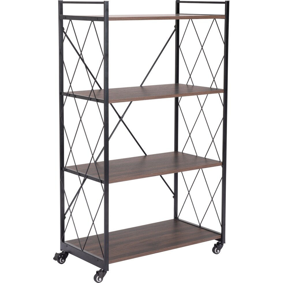 tolland dark brown bookcase   