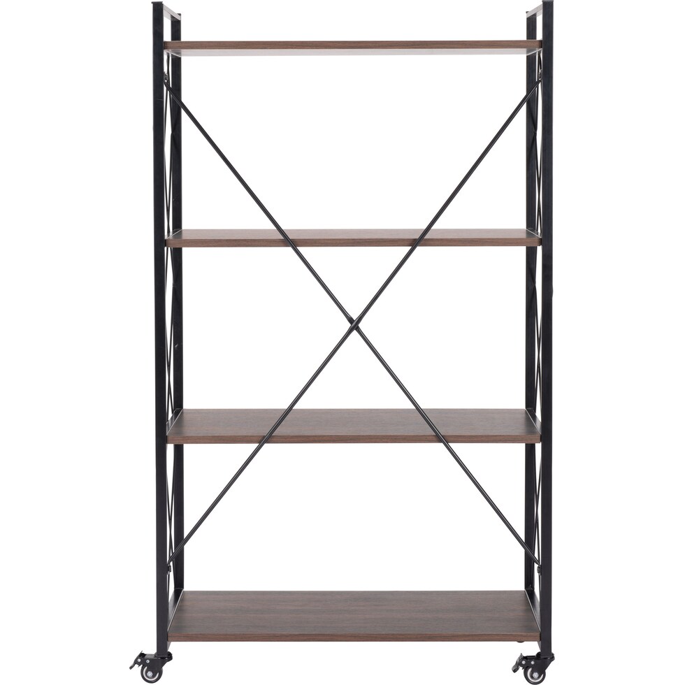tolland dark brown bookcase   