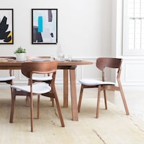 tollo light brown dining chair   