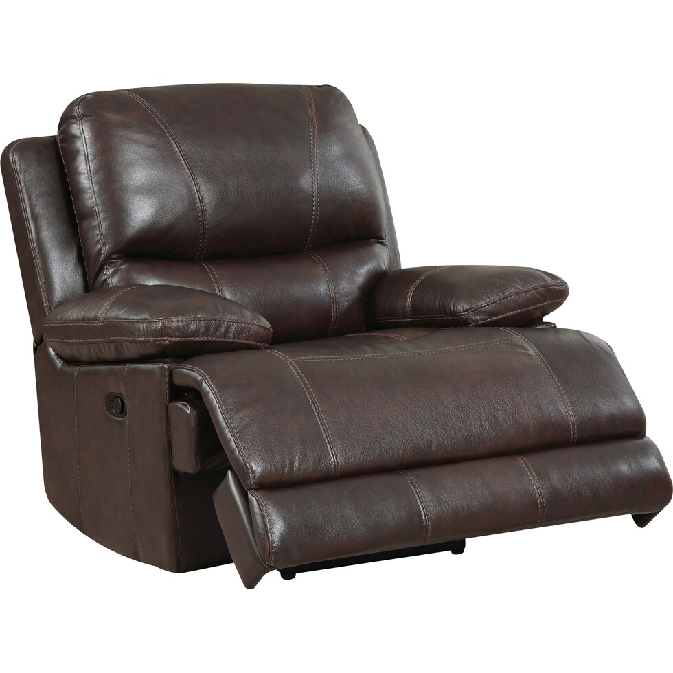 toluca gray manual recliner   