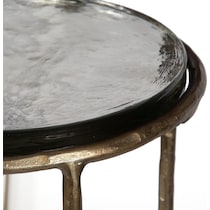 tomcat gold accent table   