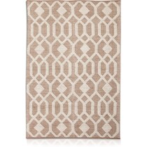 tones light brown area rug ' x '   