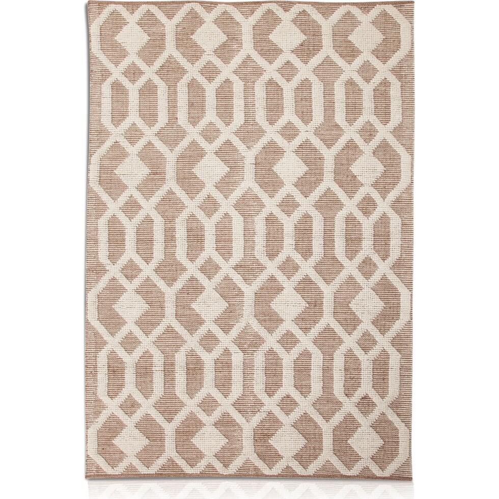 tones light brown area rug ' x '   