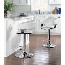 tonina white bar stool   