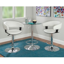 tonina white bar stool   