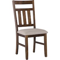 tonja dark brown dining chair   