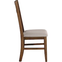 tonja dark brown dining chair   