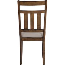 tonja dark brown dining chair   