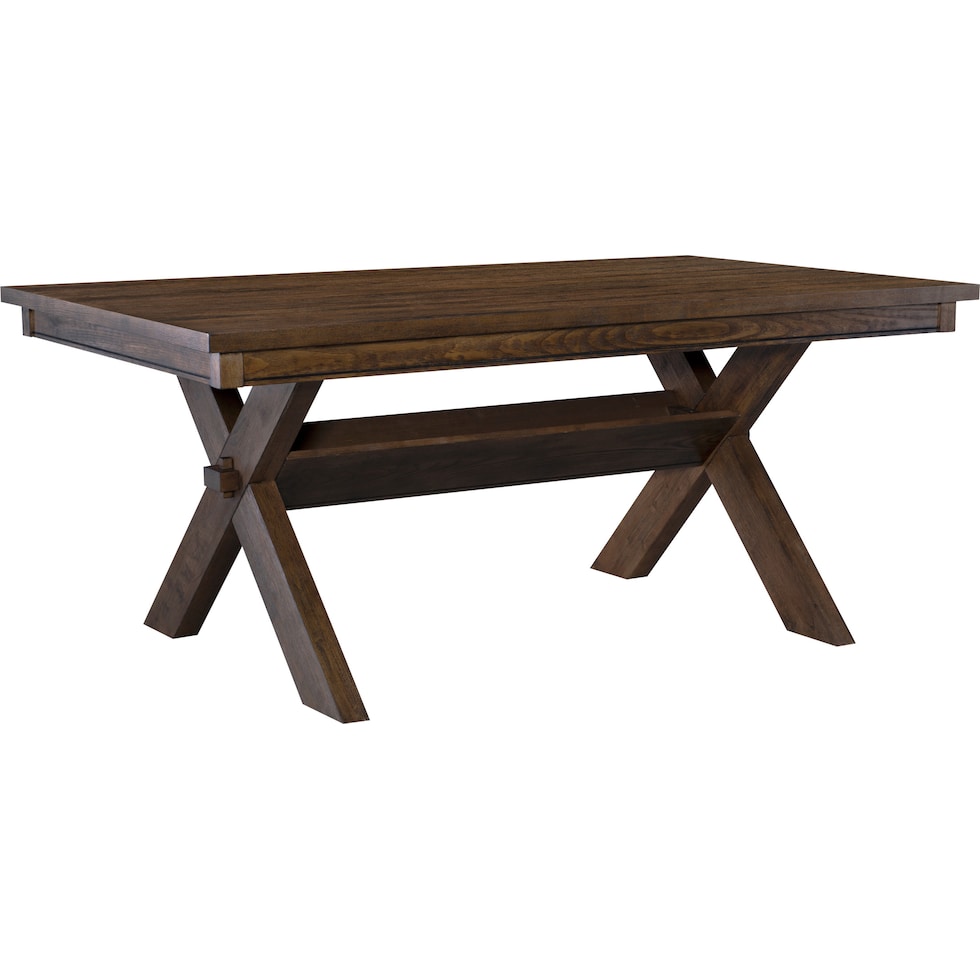 tonja dark brown dining table   