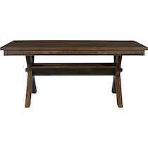tonja dark brown dining table   