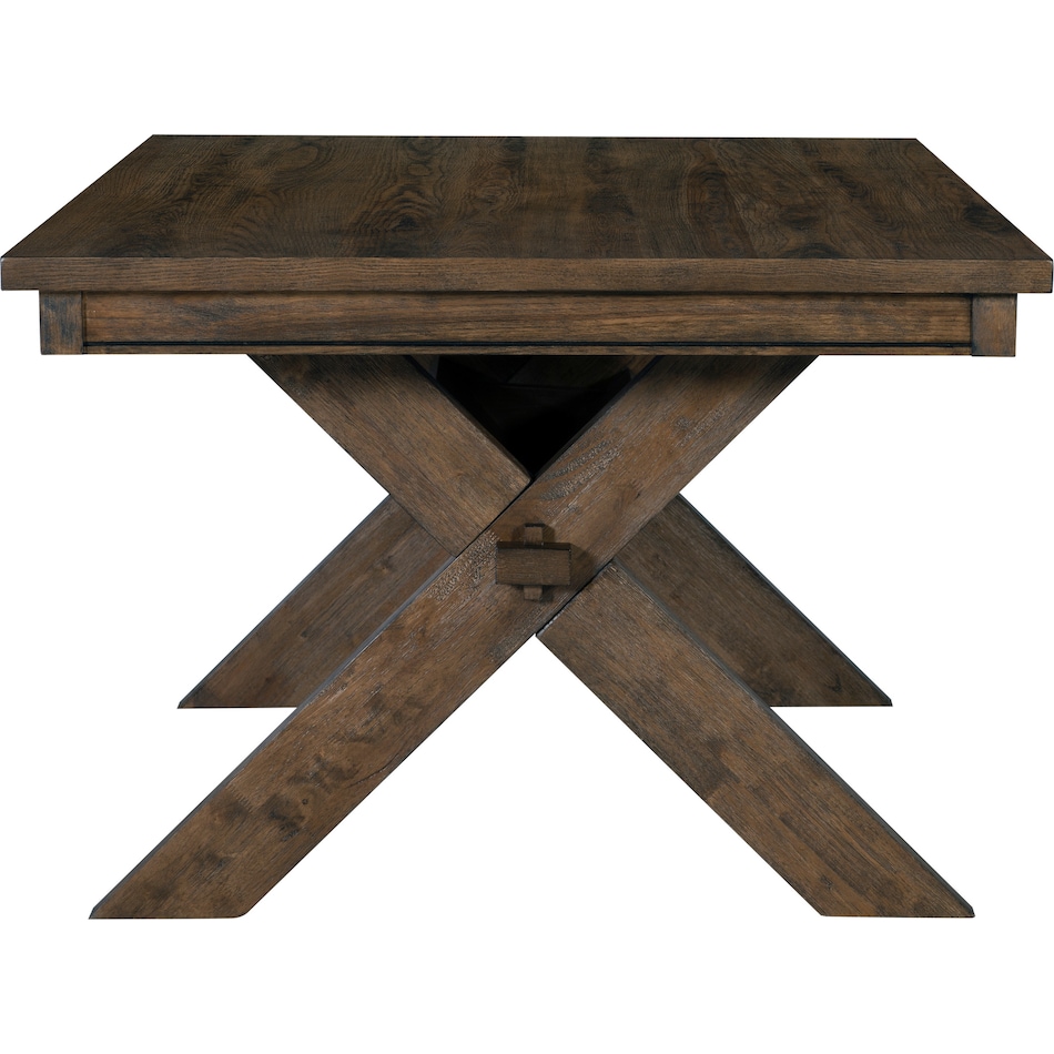 tonja dark brown dining table   