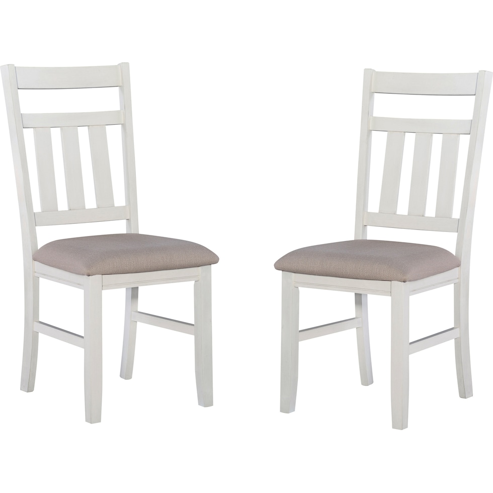 tonja white dining chair   