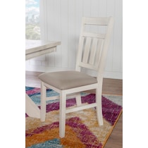 tonja white dining chair   