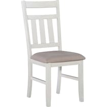 tonja white dining chair   