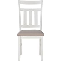tonja white dining chair   