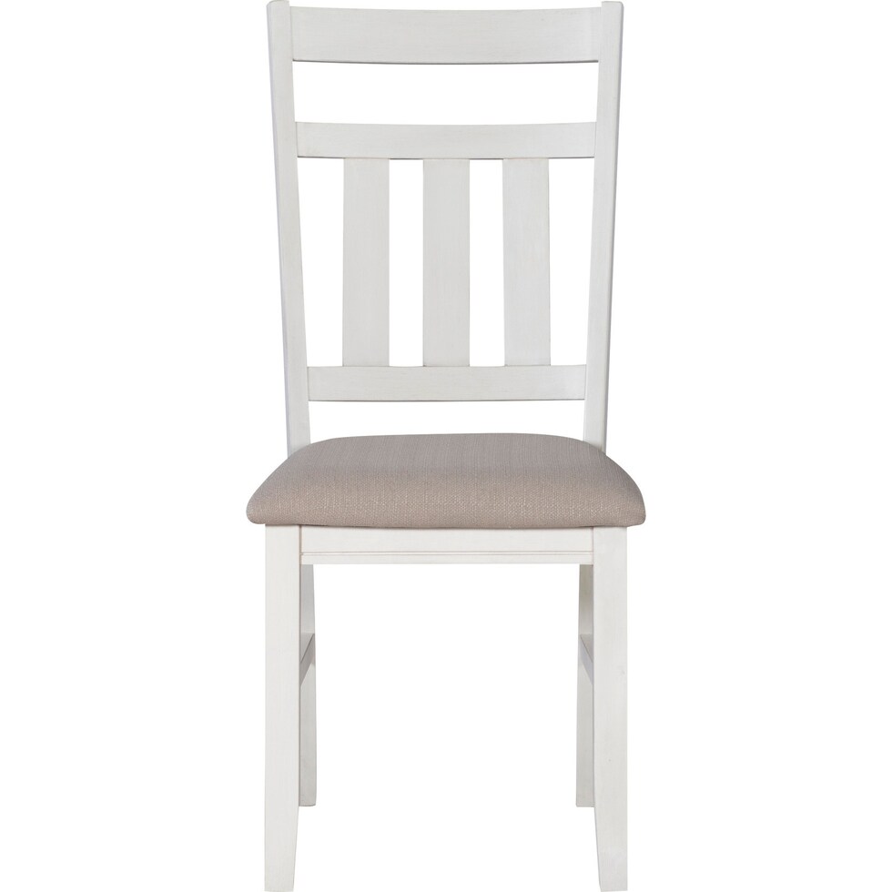 tonja white dining chair   