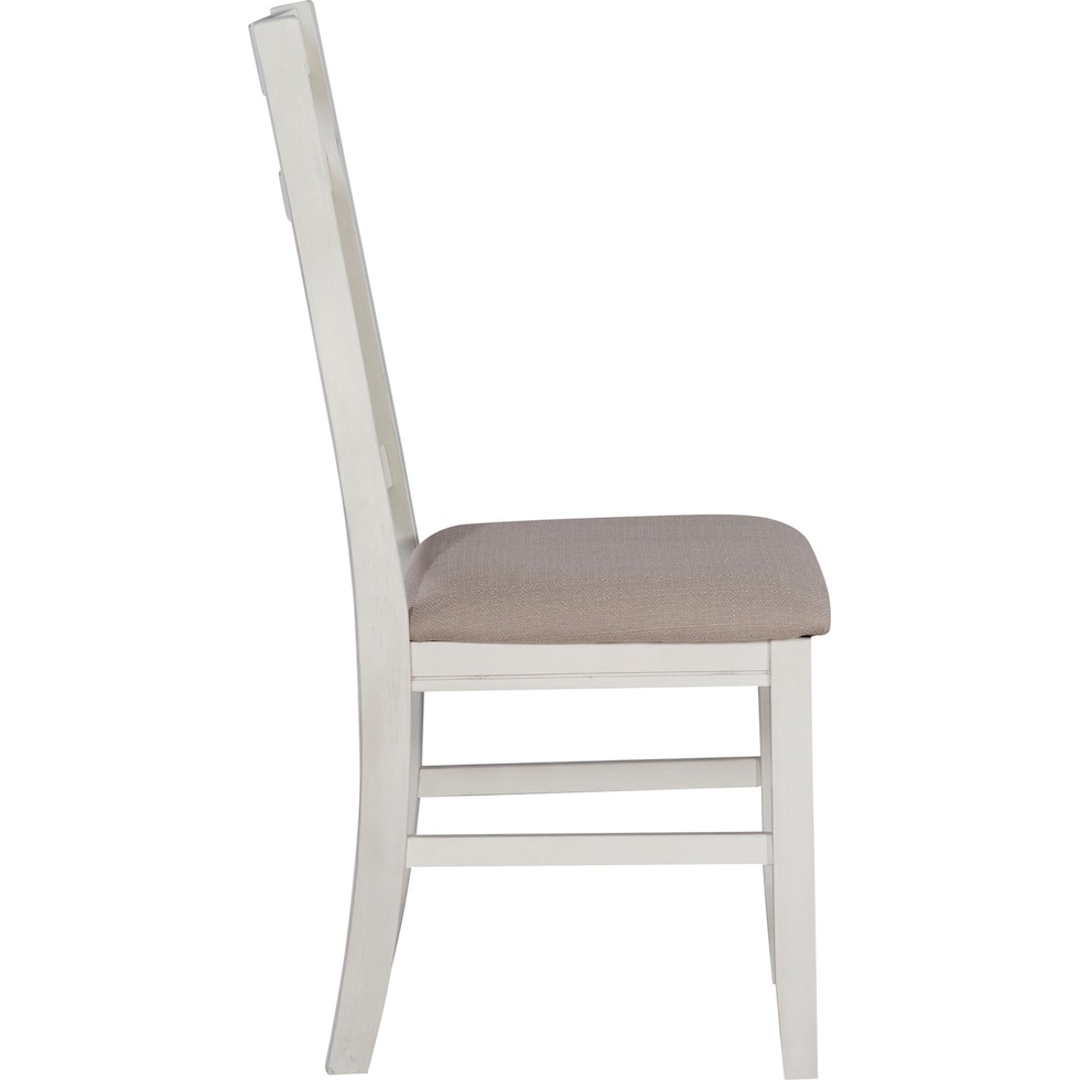 tonja white dining chair   