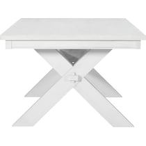 tonja white dining table   
