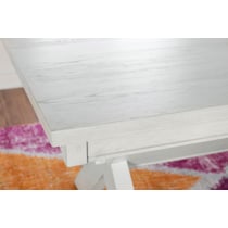 tonja white dining table   