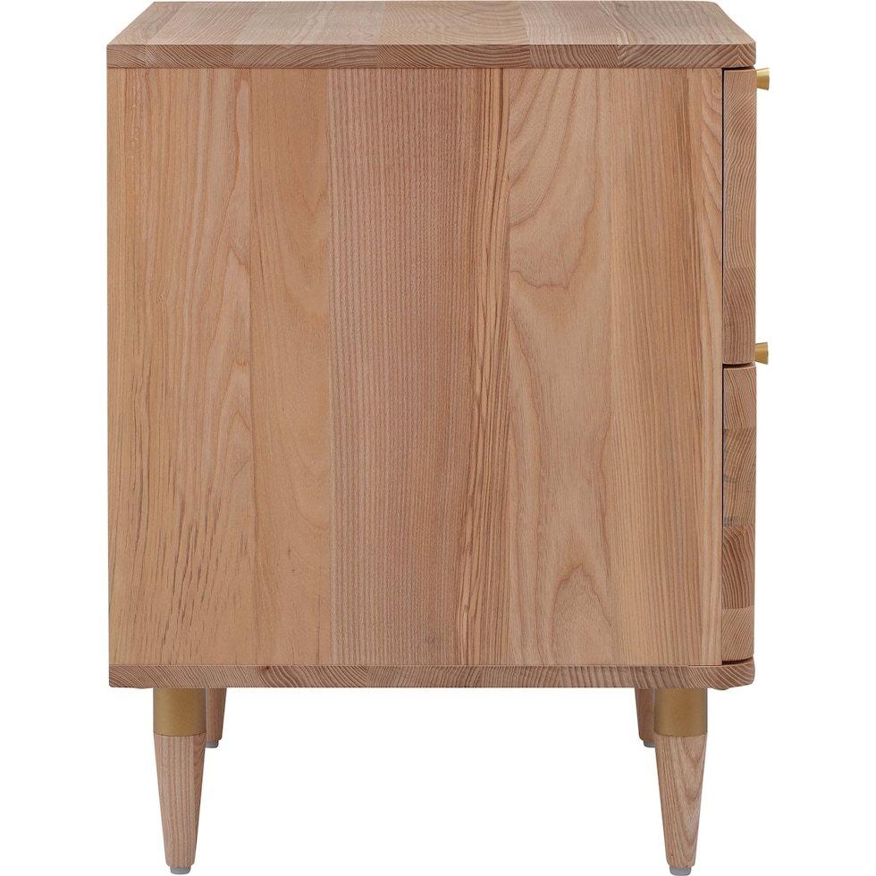 tonna light brown nightstand   