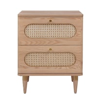 tonna light brown nightstand   