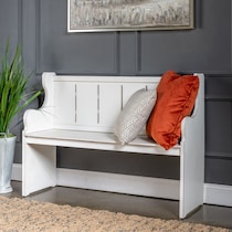 tony white bench   