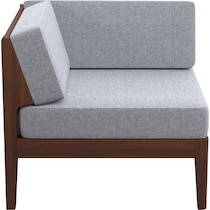 topsail dark brown corner chair   