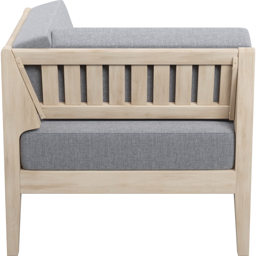 topsail light brown corner chair   